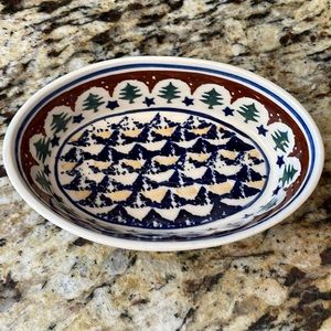 Polish Pottery small oval dish